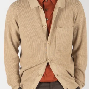 SAND Liam Kashmir Buttoned Cardigan - Beige