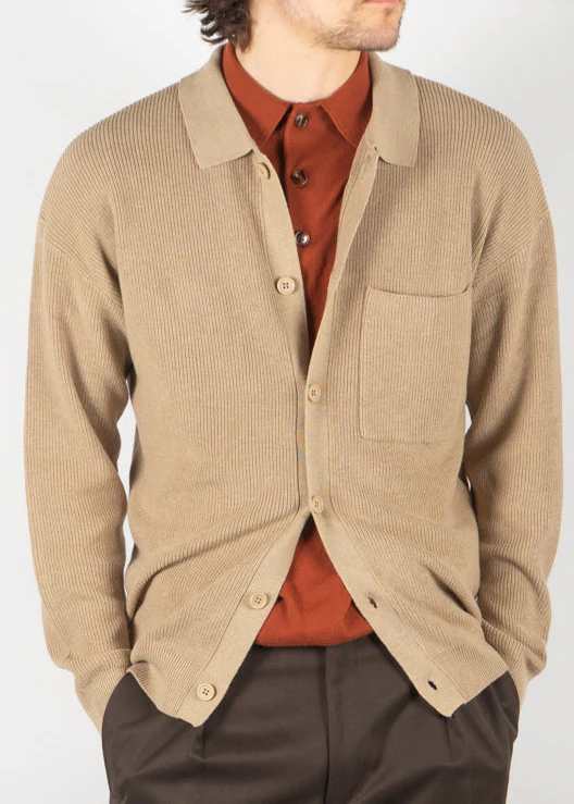 SAND Liam Kashmir Buttoned Cardigan - Beige - Bild 2