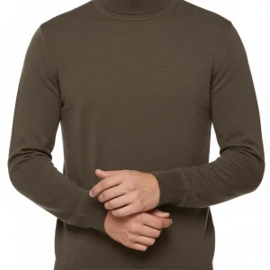 SAND Merino ID Rollerneck - Dark Camel