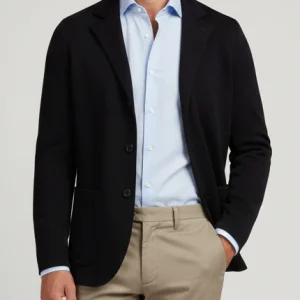 STENSTRÖMS Knitted Milano Merino Blazer - Navy