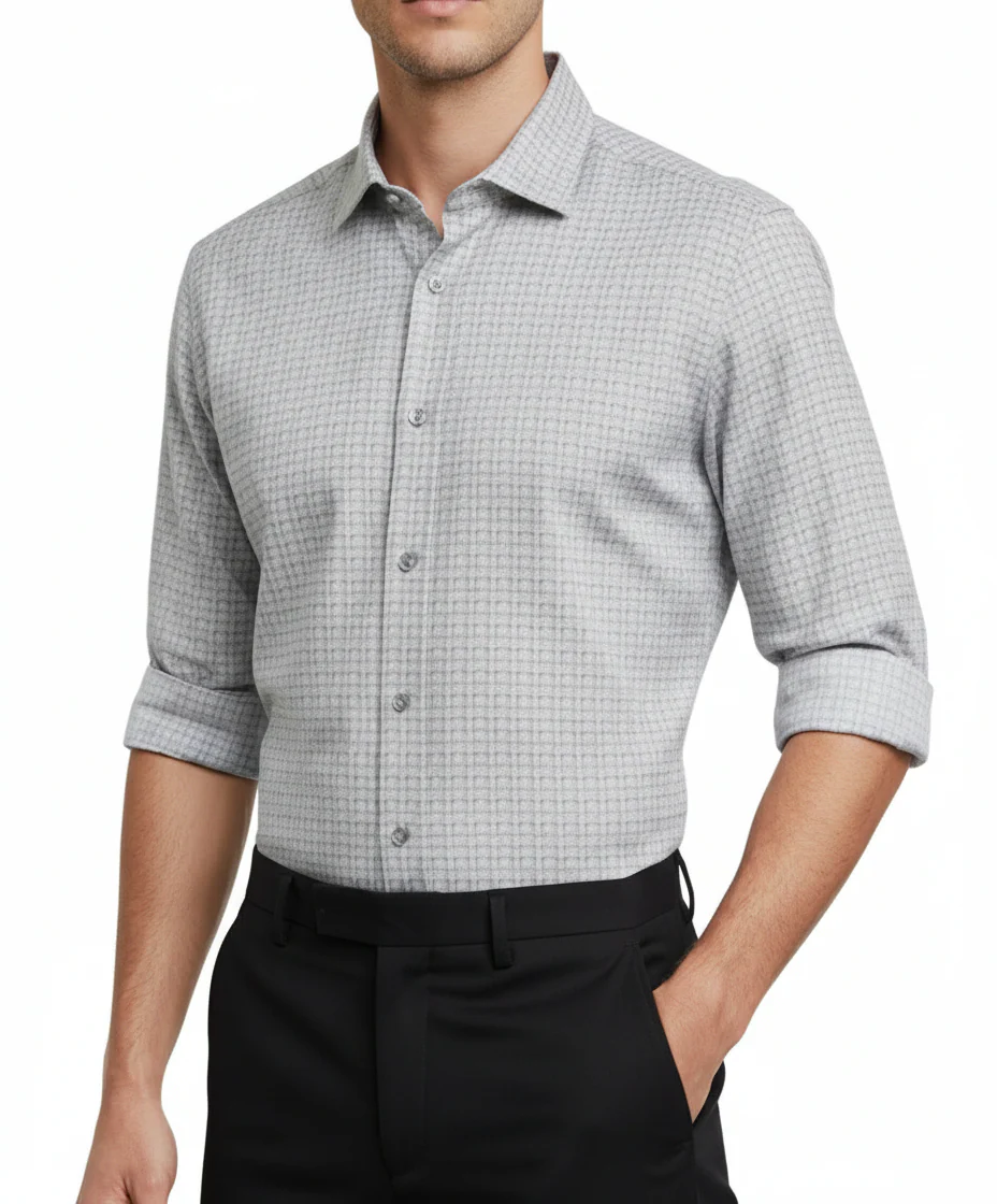 SAND 8372 State N2 Shirt - Light Grey