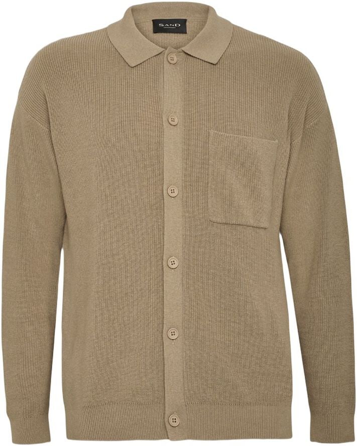 SAND Liam Kashmir Buttoned Cardigan - Beige - Bild 3