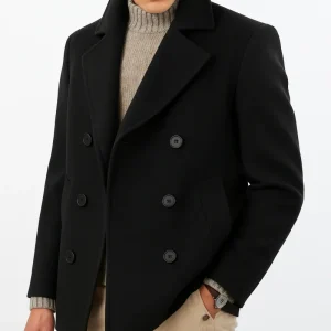 SAND Sail Cashmere Peacoat - Black