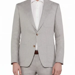 SAND King Linen Suit - Light Grey