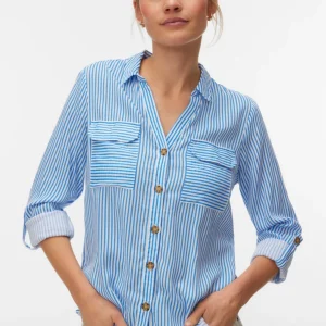 VMBUMPY – Blå randig skjorta